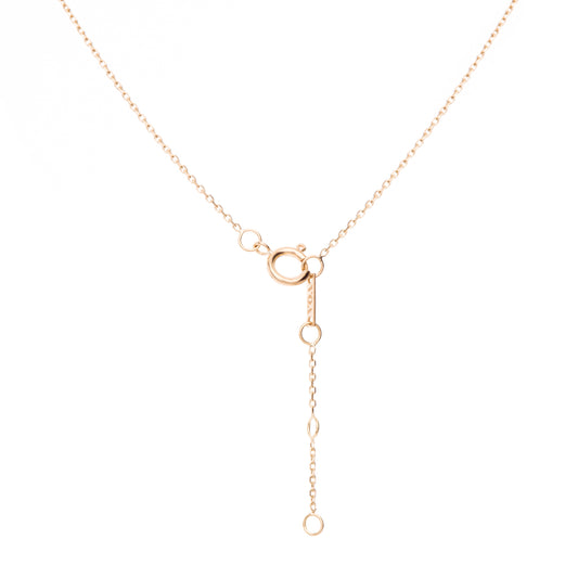 Classic birthstone necklace with three extenders to personalise this 18k GOLD lace chain. Able to wear this as a choker or necklace.