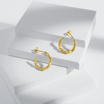 TERRA organic hoops - gold