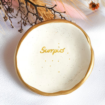 Scorpio star sign jewellery dish