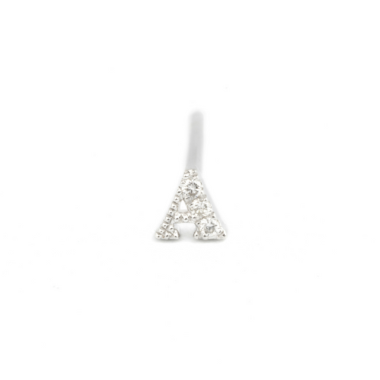 Diamond Initial Stud