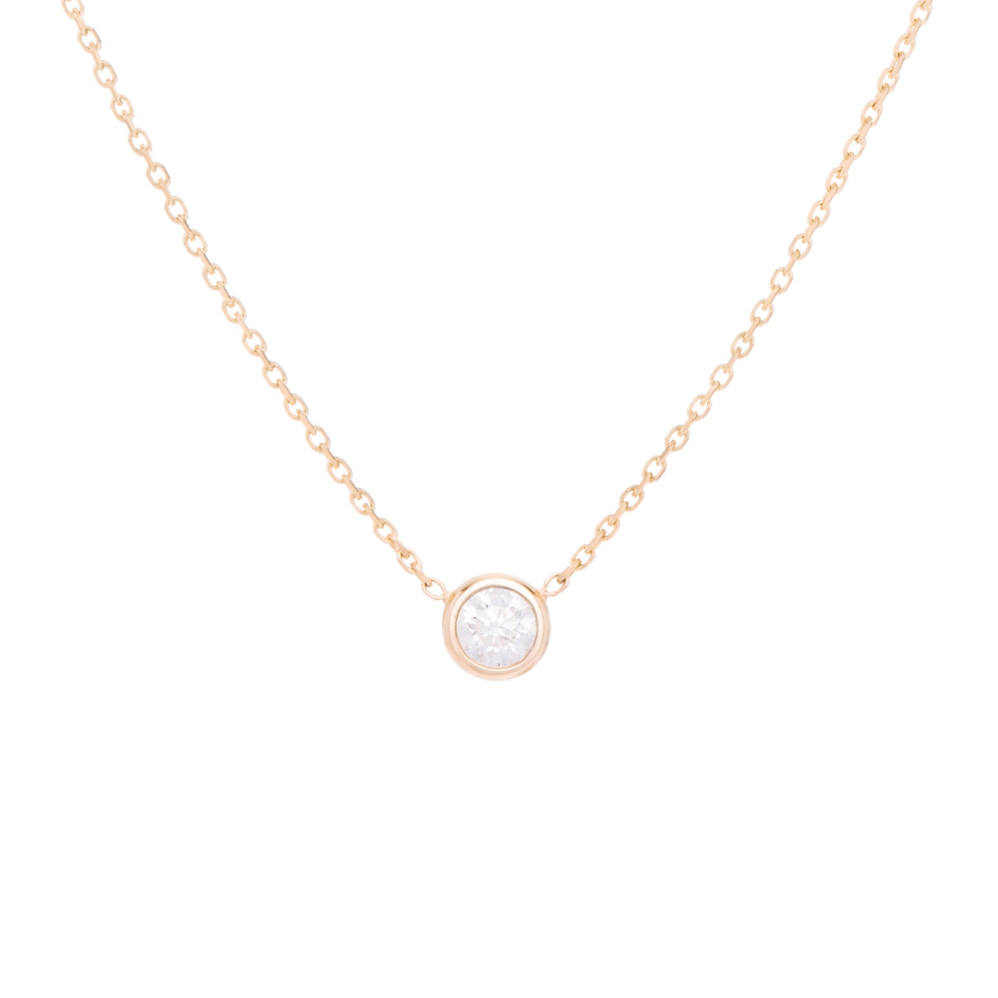 Colourless F/Si Grade brilliant cut Diamond necklace, celebrating the month of April. Consisting of 18K gold chain with extenders for your to personalise the length of necklace. Perfect as an anniversary, birthday or special occasion present. 