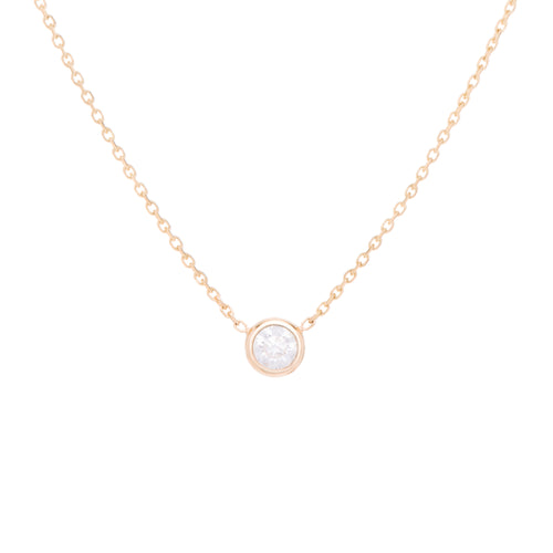 Colourless F/Si Grade brilliant cut Diamond necklace, celebrating the month of April. Consisting of 18K gold chain with extenders for your to personalise the length of necklace. Perfect as an anniversary, birthday or special occasion present. 