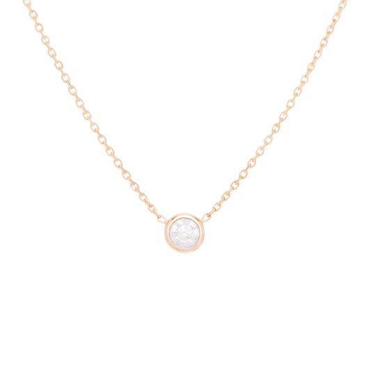 Colourless F/Si Grade brilliant cut Diamond necklace, celebrating the month of April. Consisting of 18K gold chain with extenders for your to personalise the length of necklace. Perfect as an anniversary, birthday or special occasion present. 