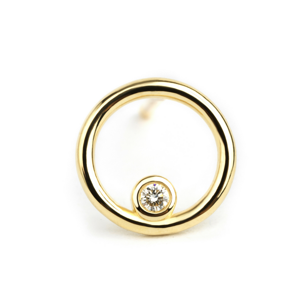 Diamond Circle Studs