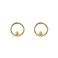 Diamond Circle Studs