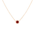 The blood red Garnet celebrates the month of January.  Consisting of 18k gold chain with extenders to personalise length of necklace/choker. Perfect as an anniversary, birthday or special occasion jewellery present.