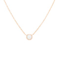 Classic birthstone iridescent white opal necklace, celebrating the month of October. Consisting of 18k gold chain with extenders to personalise length of necklace/choker. Perfect as an anniversary, birthday or special occasion jewellery present.