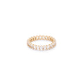 Oval white sapphire ring. Handcrafted in Australia from with custom cut petite size natural sapphires with 18K gold band. All stones individually assessed by certified gemologist.