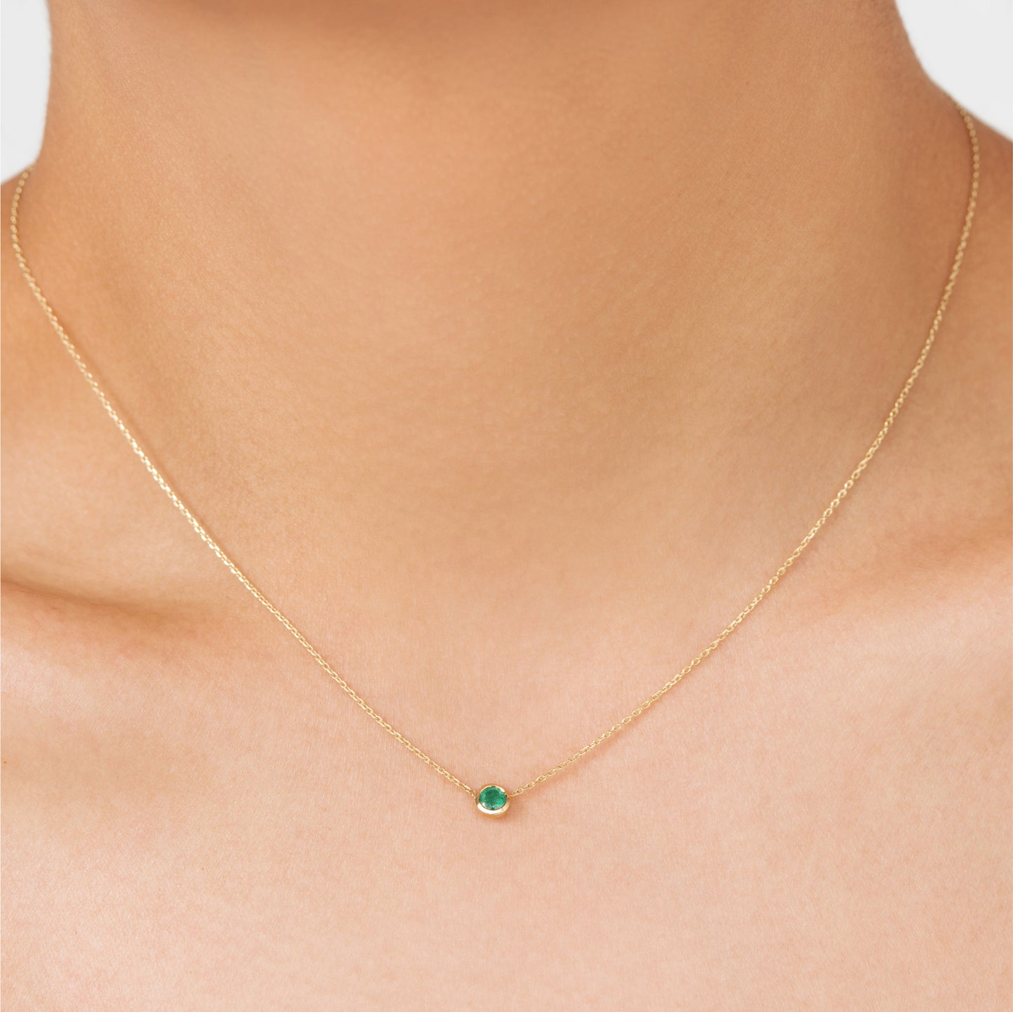 Choker/Necklace celebrating the month of May, on an 18k gold chain. Handcrafted in Australia as a perfect jewellery gift for an upcoming anniversary or birthday. A perfect statement piece on its own or18 layered in a stack. 